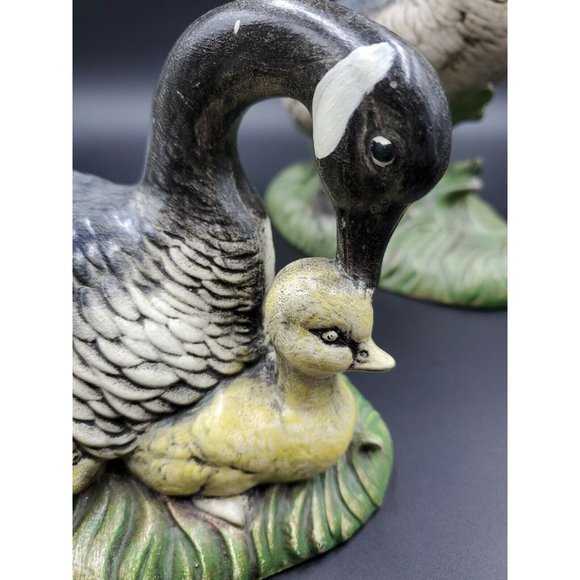 Atlantic Mold Mallard Ducks Hand Painted Pair of Two Vintage A435 A436 - Picture 11 of 12